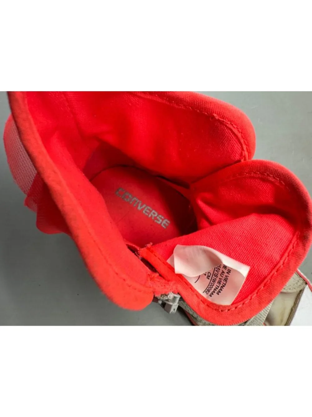 Converse All Star Chuck Taylor High-Top Sneakers With Red Ruffle Accents 11 READ